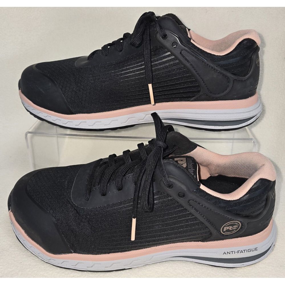 TIMBERLAND Pro Drivetrain Womens 7 Shoe Composite Safety Toe Black‎ Anti-Fatigue